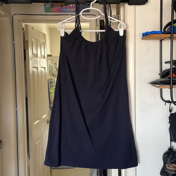 Victoria's Secret Dresses & Skirts - Victoria’s Secret Navy Blue Halter Dress w/ Built-in Bra